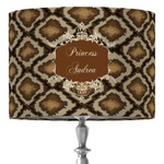 Snake Skin 16" Drum Lamp Shade - Fabric (Personalized)
