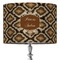 Snake Skin 16" Drum Lampshade - ON STAND (Fabric)