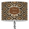 Snake Skin 16" Drum Lampshade - ON STAND (Poly Film)