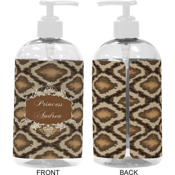 Snake Skin 16 oz Plastic Liquid Dispenser- Approval- White
