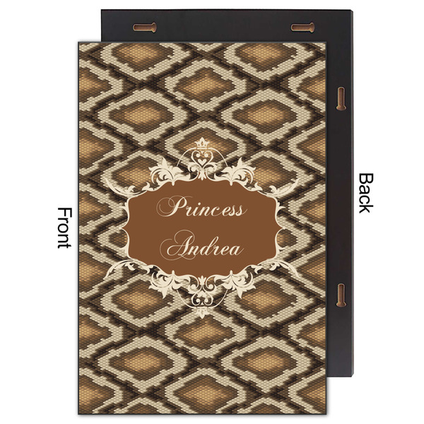 Snake Skin 20x30 Wood Print - Front & Back View