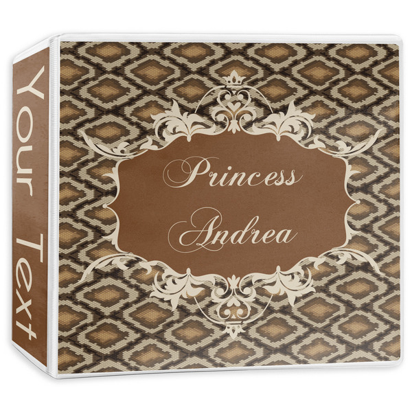 Custom Snake Skin 3-Ring Binder - 3 inch (Personalized)