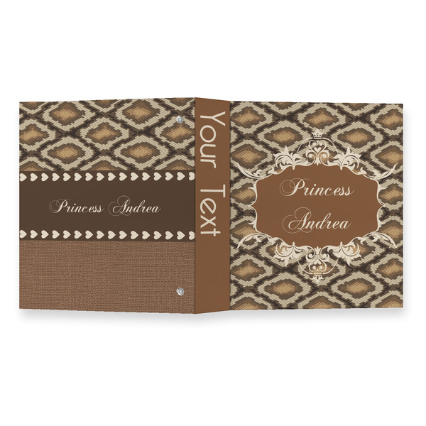 Snake Skin 3 Ring Binders - Full Wrap - 1" - OPEN OUTSIDE