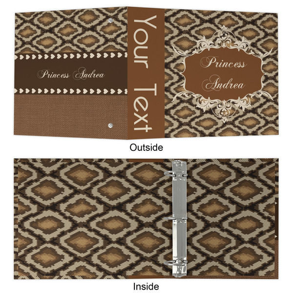 Snake Skin 3 Ring Binders - Full Wrap - 2" - APPROVAL