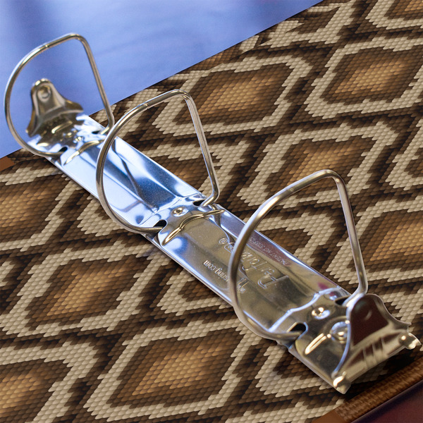 Snake Skin 3 Ring Binders - Full Wrap - 2" - DETAIL