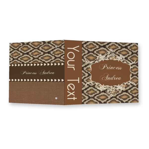 Snake Skin 3 Ring Binders - Full Wrap - 2" - OPEN OUTSIDE