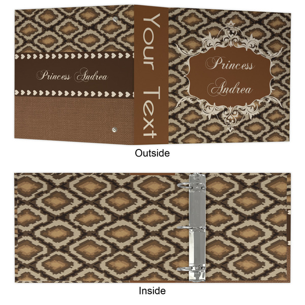 Snake Skin 3 Ring Binders - Full Wrap - 3" - APPROVAL