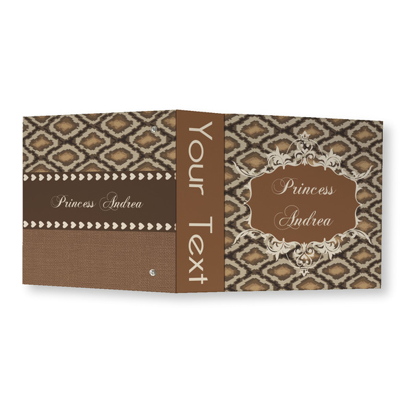 Snake Skin 3 Ring Binders - Full Wrap - 3" - OPEN OUTSIDE