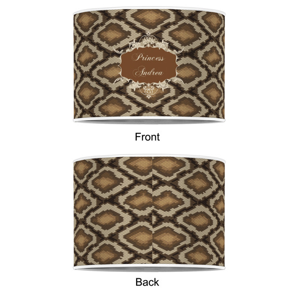 Snake Skin 8" Drum Lampshade - APPROVAL (Poly Film)