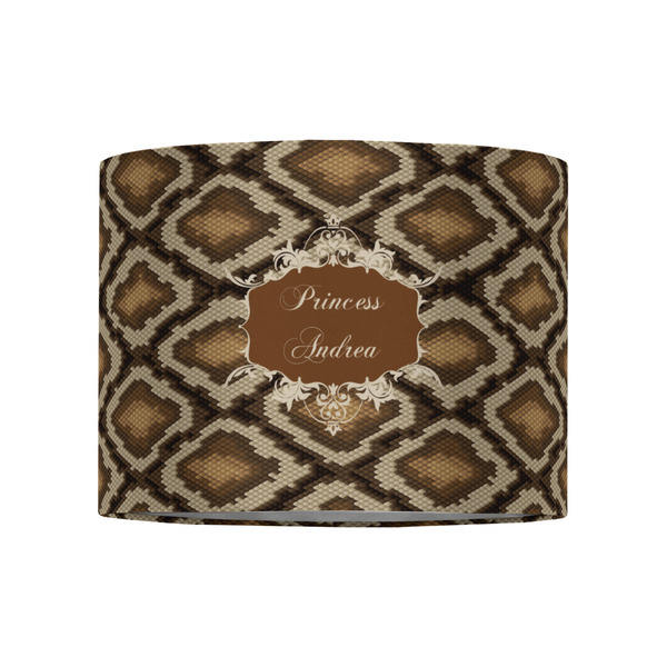 Snake Skin 8" Drum Lampshade - FRONT (Fabric)
