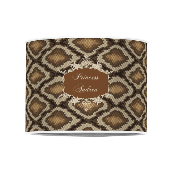 Snake Skin 8" Drum Lampshade - FRONT (Poly Film)