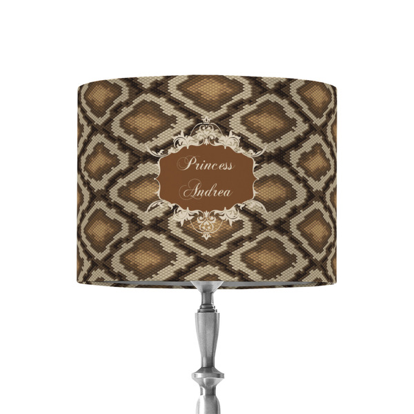 Custom Snake Skin 8" Drum Lamp Shade - Fabric (Personalized)