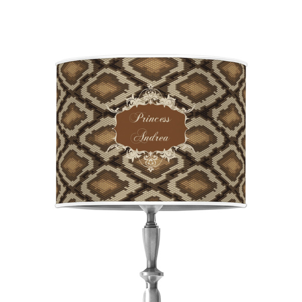 Snake Skin 8" Drum Lampshade - ON STAND (Poly Film)