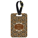 Snake Skin Metal Luggage Tag w/ Name or Text