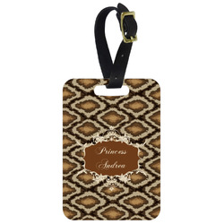 Snake Skin Metal Luggage Tag w/ Name or Text