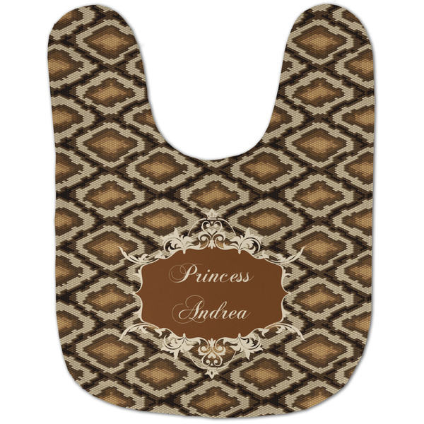 Snake Skin Baby Bib - AFT flat