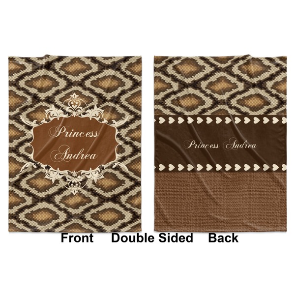 Snake Skin Baby Blanket (Double Sided - Printed Front and Back)
