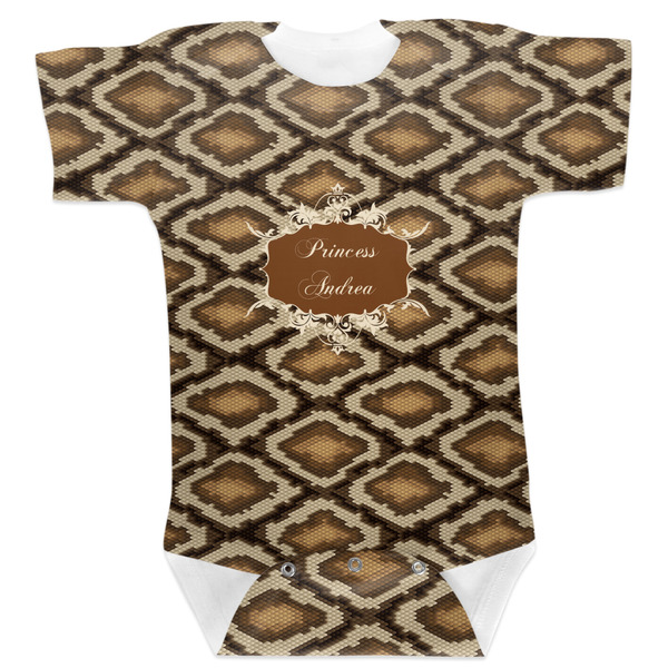 Custom Snake Skin Baby Bodysuit 6-12 w/ Name or Text