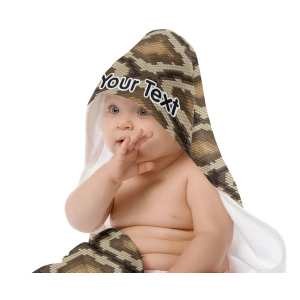 Snake Skin Baby Hooded Towel on Child