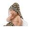 Snake Skin Baby Hooded Towel on Child