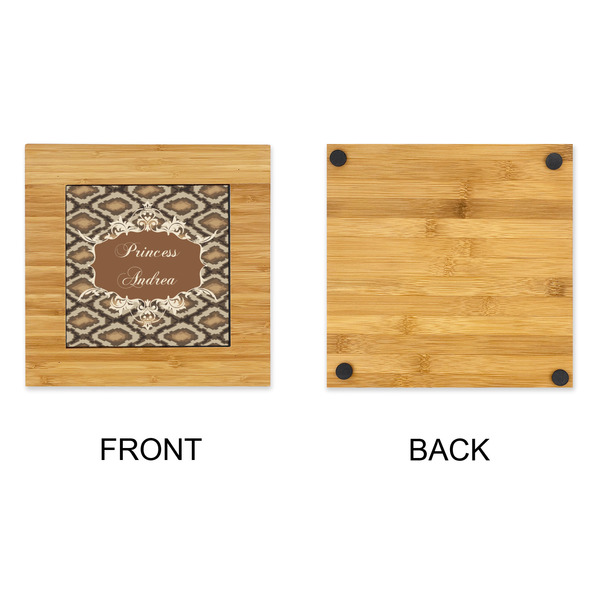 Snake Skin Bamboo Trivet with 6" Tile - APPROVAL