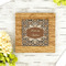 Snake Skin Bamboo Trivet with 6" Tile - LIFESTYLE