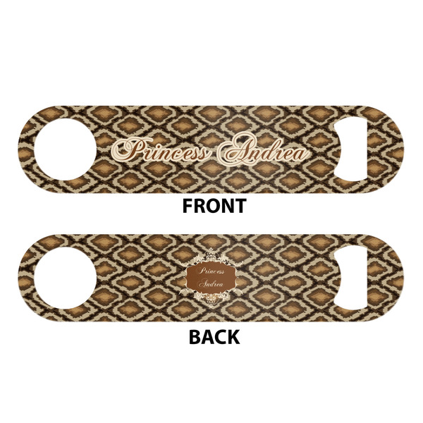 Snake Skin Bar Bottle Opener - White - Approval