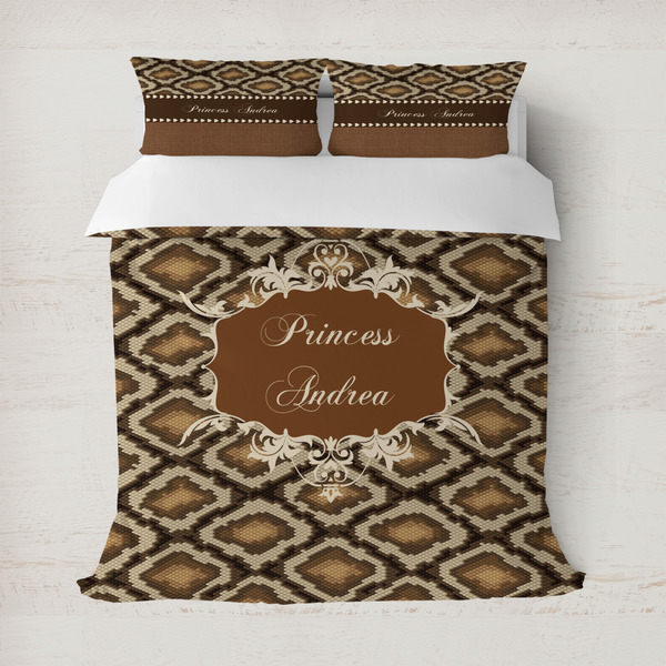 Custom Snake Skin Duvet Cover (Personalized)