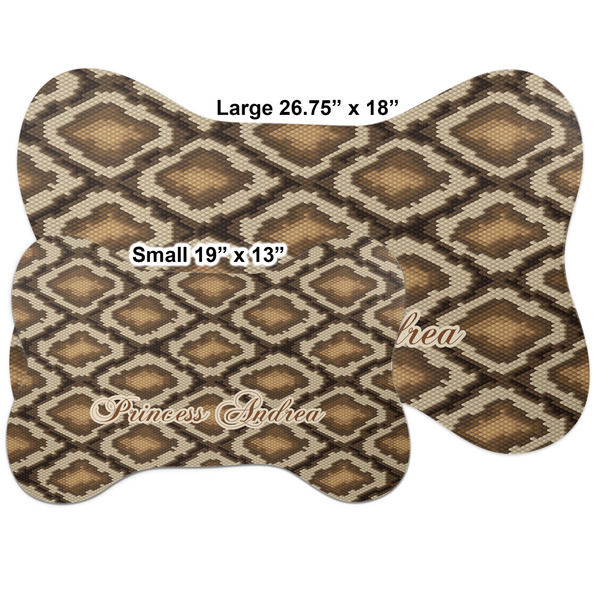 Snake Skin Bone Shaped Mat Comparison