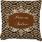 Snake Skin Faux-Linen Throw Pillow 16" (Personalized)