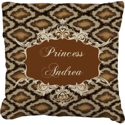Snake Skin Faux-Linen Throw Pillow 26" (Personalized)