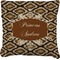Snake Skin Faux-Linen Throw Pillow 26" (Personalized)