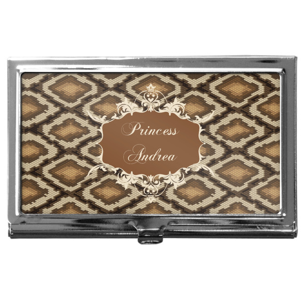 Custom Snake Skin Business Card Case
