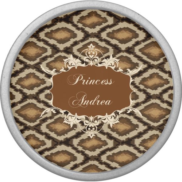 Snake Skin Cabinet Knob - Nickel - Front