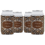 Snake Skin Can Cooler (12 oz) - Set of 4 w/ Name or Text