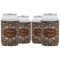 Snake Skin Can Cooler (12 oz) - Set of 4 w/ Name or Text