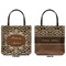 Snake Skin Canvas Tote - Front and Back