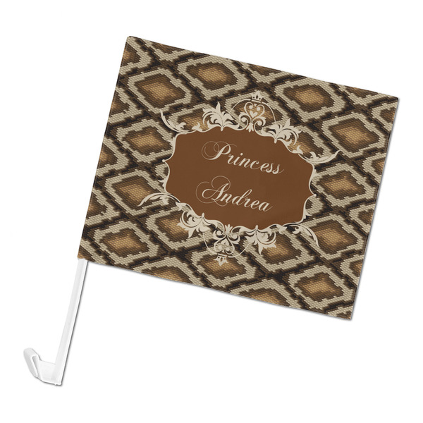 Custom Snake Skin Car Flag - Large (Personalized)