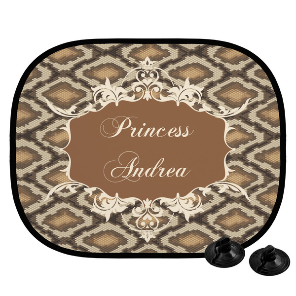 Custom Snake Skin Car Side Window Sun Shade (Personalized)