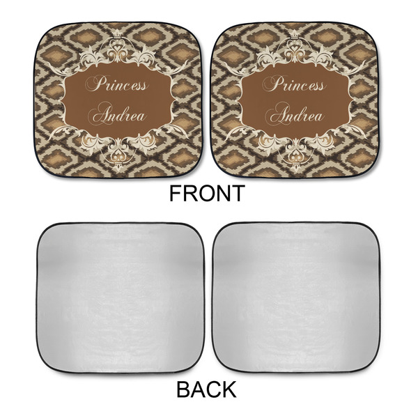 Snake Skin Car Sun Shades - APPROVAL