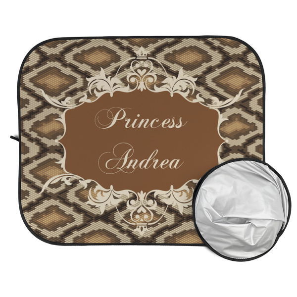 Snake Skin Car Sun Shades - FOLDED & UNFOLDED