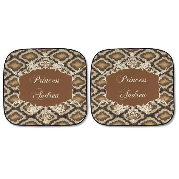 Snake Skin Car Sun Shades - FRONT