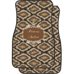 Snake Skin Car Floor Mats (Front Seat) (Personalized)