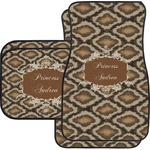 Snake Skin Car Floor Mats Set - 2 Front & 2 Back (Personalized)