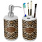 Snake Skin Ceramic Bathroom Accessories Set (Personalized)