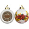 Snake Skin Ceramic Christmas Ornament - Poinsettias (APPROVAL)