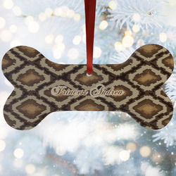 Snake Skin Ceramic Dog Ornament w/ Name or Text
