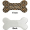 Snake Skin Ceramic Flat Ornament - Bone Front & Back Single Print (APPROVAL)