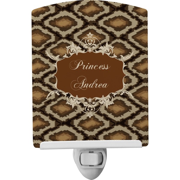 Custom Snake Skin Ceramic Night Light (Personalized)
