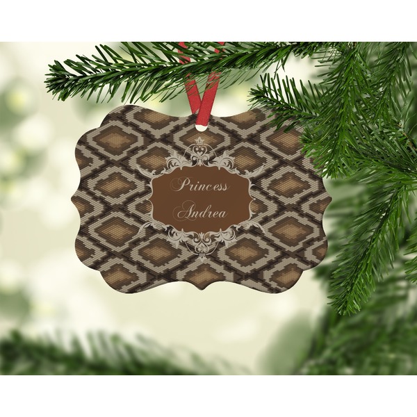 Snake Skin Christmas Ornament (On Tree)